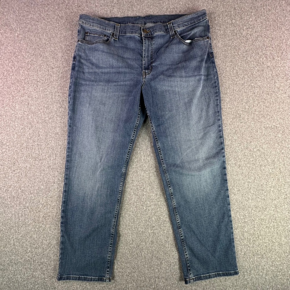 L.L. Bean Jeans Mens 40x29 BeanFlex Slim Straight Blue CoolMax Stretch 514868